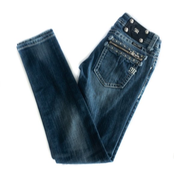 Miss Me Zipper Pocket Skinny Jean - Size: 25